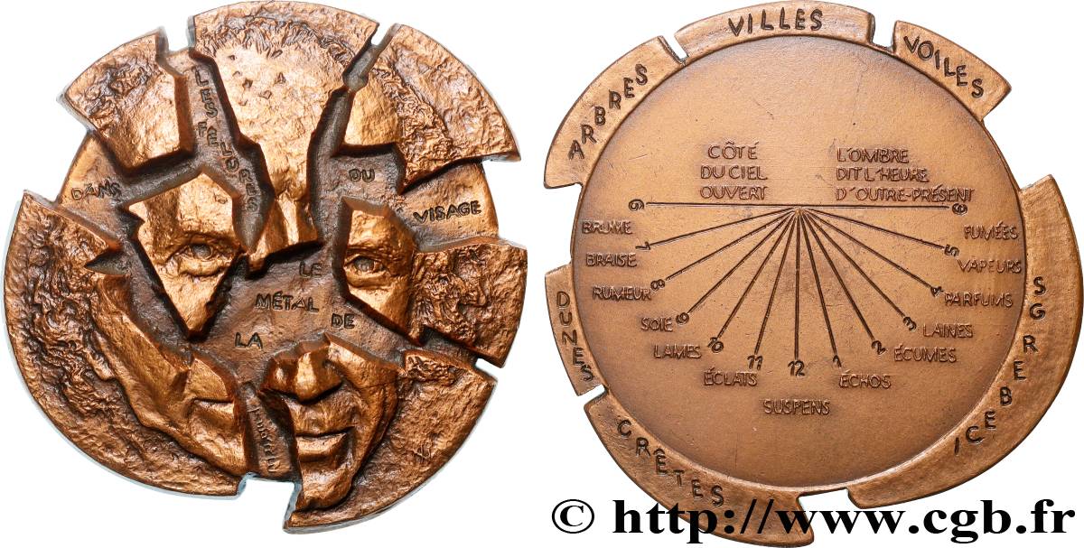 LITTÉRATURE : ÉCRIVAINS/ÉCRIVAINES - POÈTES Médaille, Michel Butor, n°11 SUP