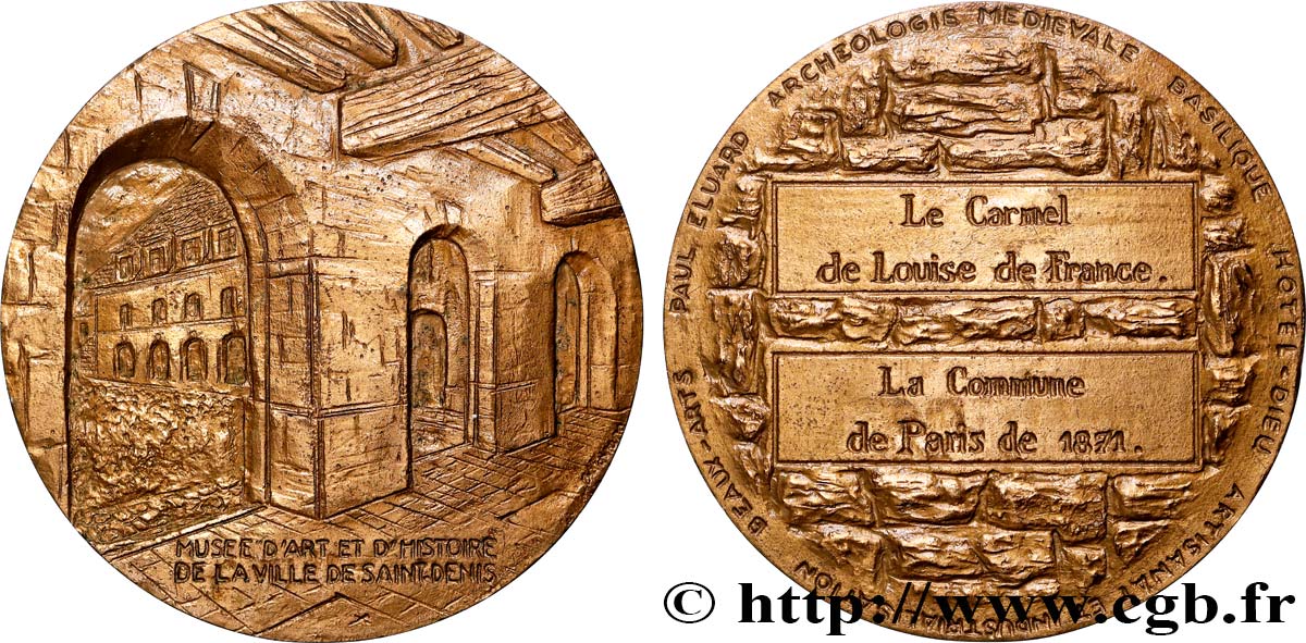 V REPUBLIC Médaille, Musée d’Art et d’Histoire de Saint-Denis AU