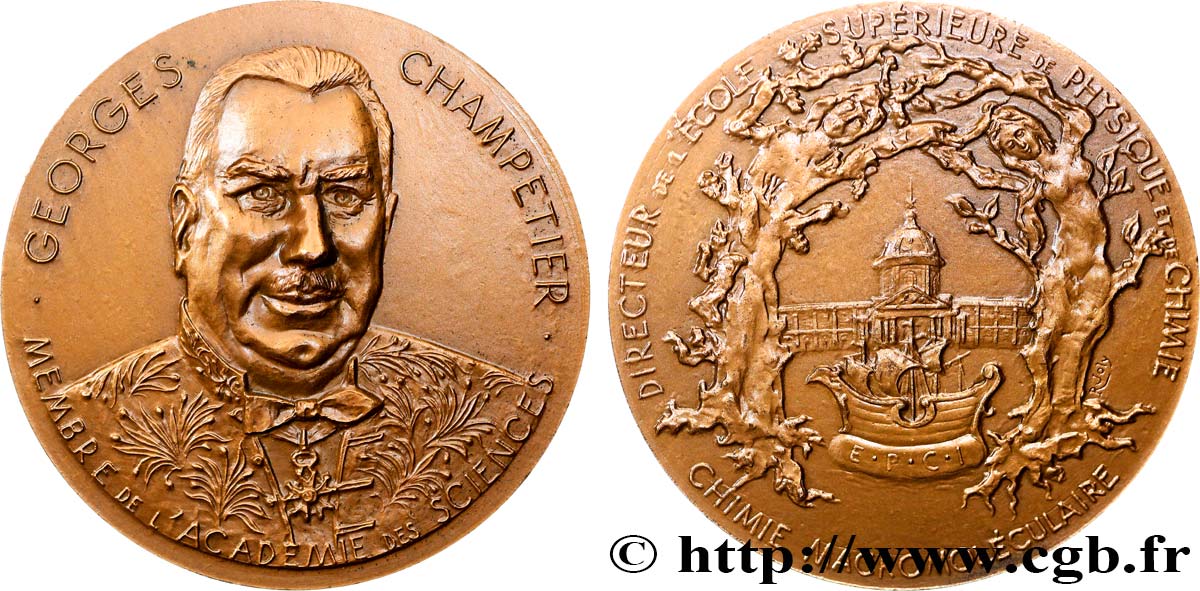 SCIENCES & SCIENTIFIQUES Médaille, Georges Champetier SUP