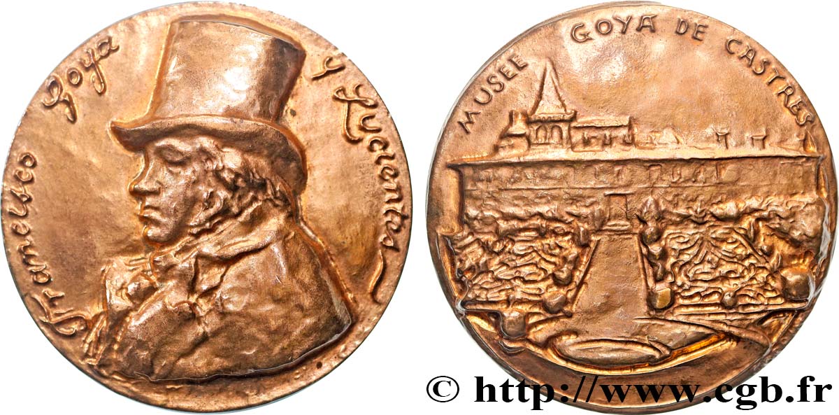 CINQUIÈME RÉPUBLIQUE Médaille, Francisco Goya SUP