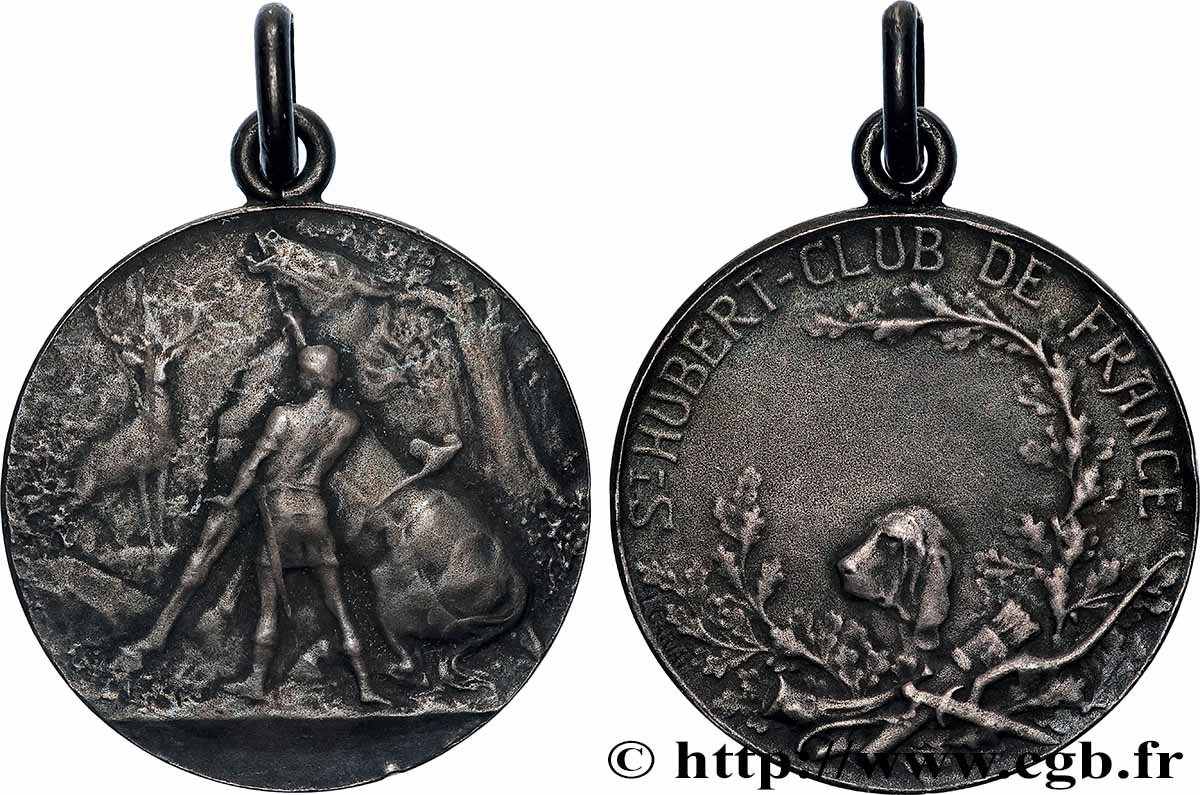 III REPUBLIC Médaille, St Hubert-club de France XF