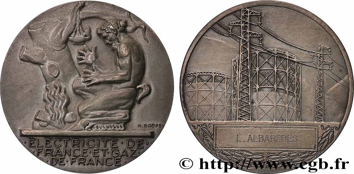 CINQUIÈME RÉPUBLIQUE Médaille de mérite EDF / GDF SUP