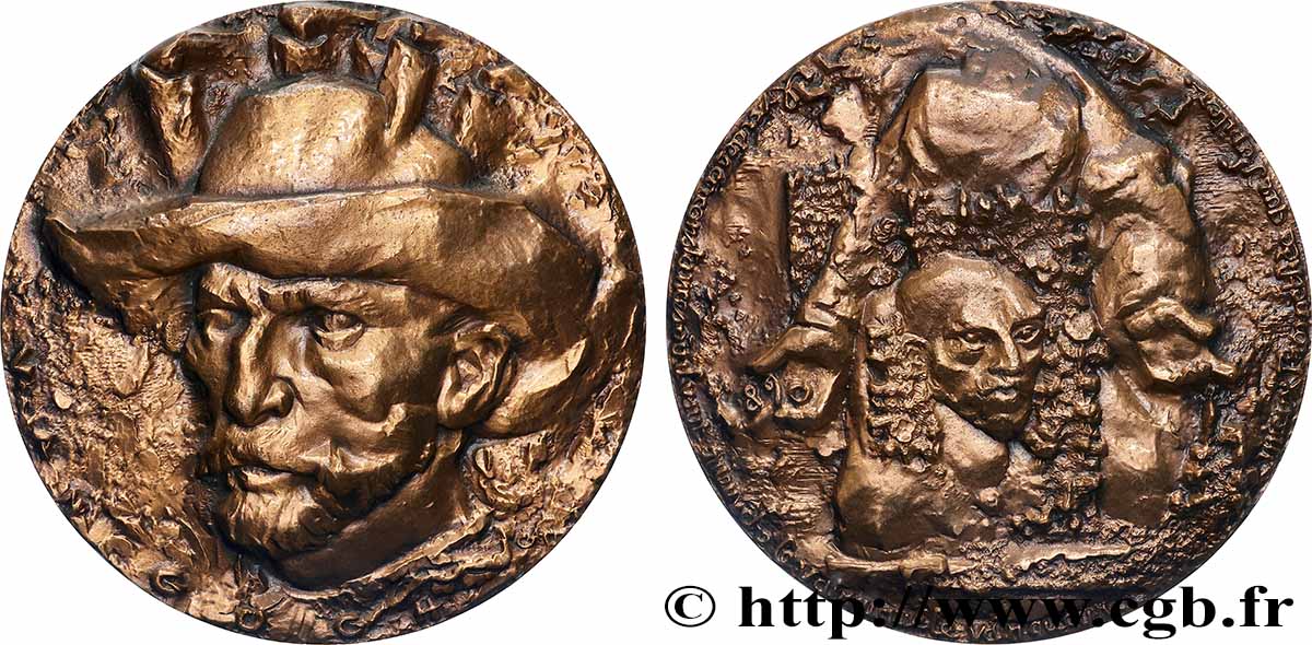 ARTISTES : GRAVEURS, PEINTRES, SCULPTEURS Médaille, Vincent van Gogh SUP