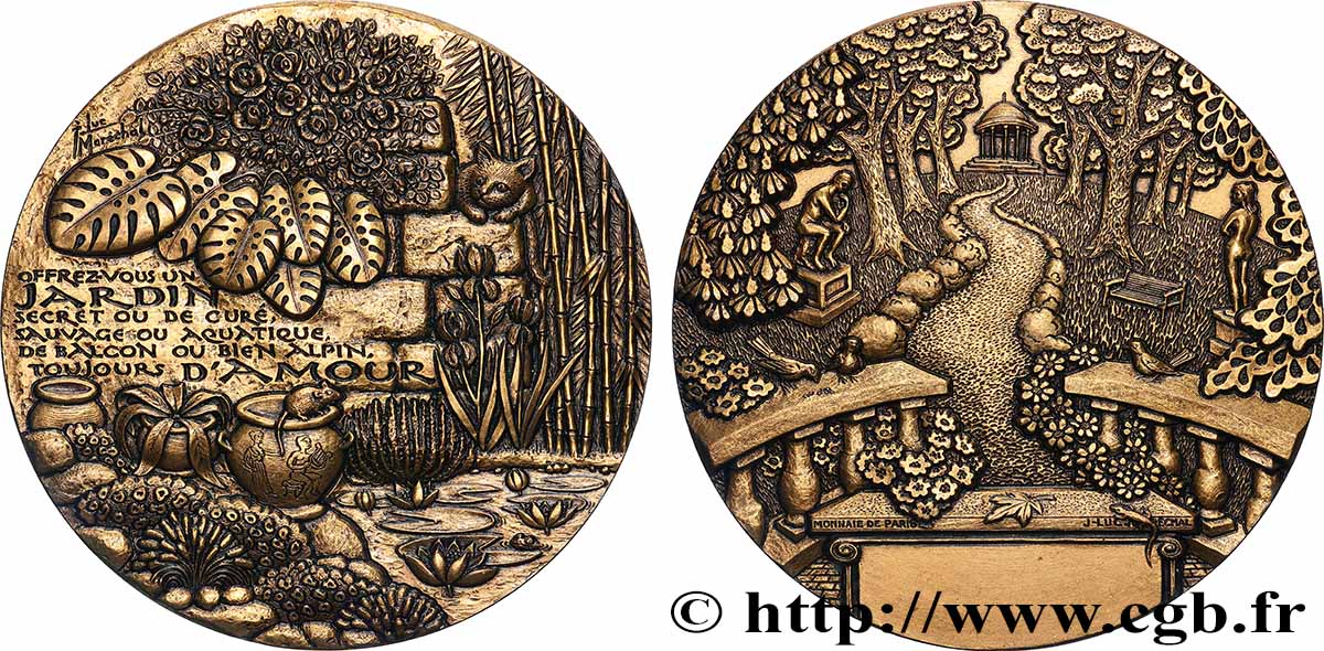 CINQUIÈME RÉPUBLIQUE Médaille, Offrez-vous un jardin secret SUP