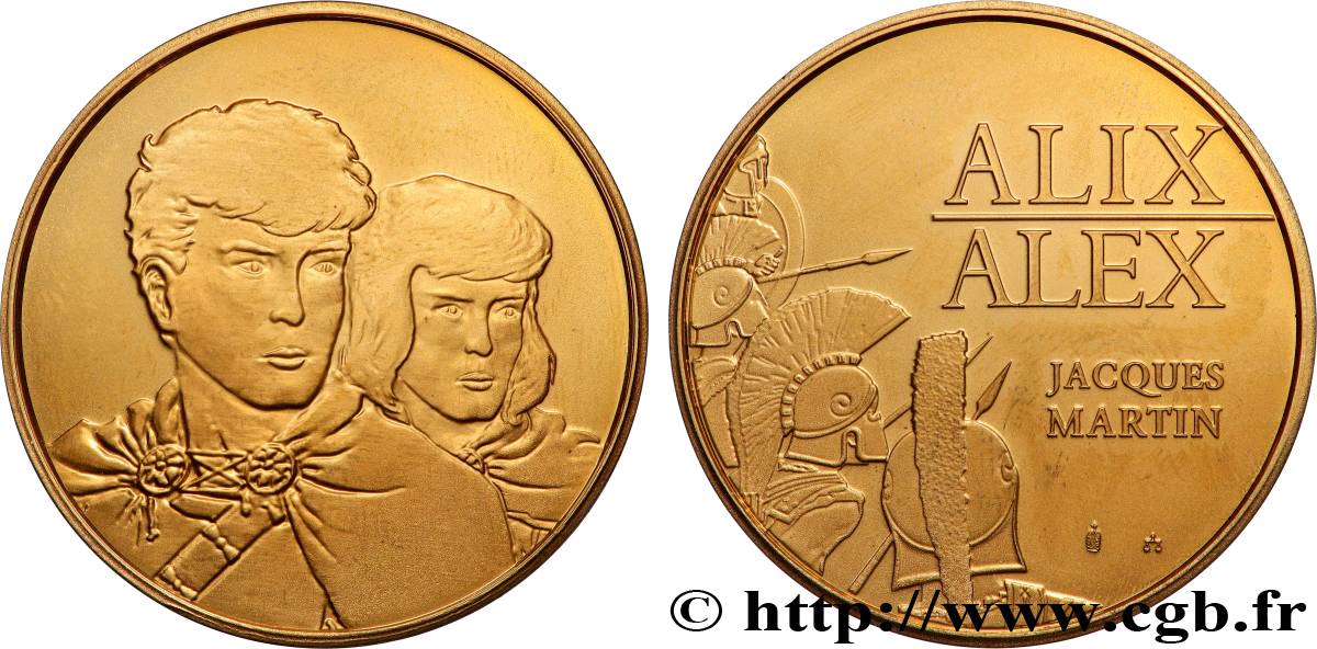 BOOKS - TOKENS AND MEDALS Médaille, Alix et Alex MS