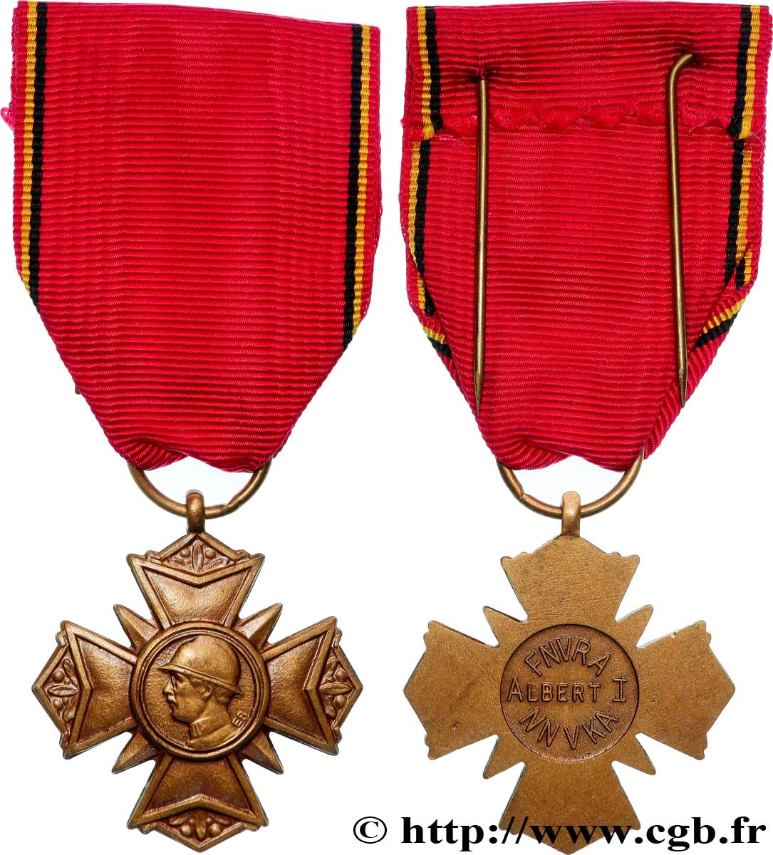 BELGIUM - KINGDOM OF BELGIUM - ALBERT I Médaille, Fédération Nationale des Vétérans du Roi Albert, Croix de la Fidélité AU