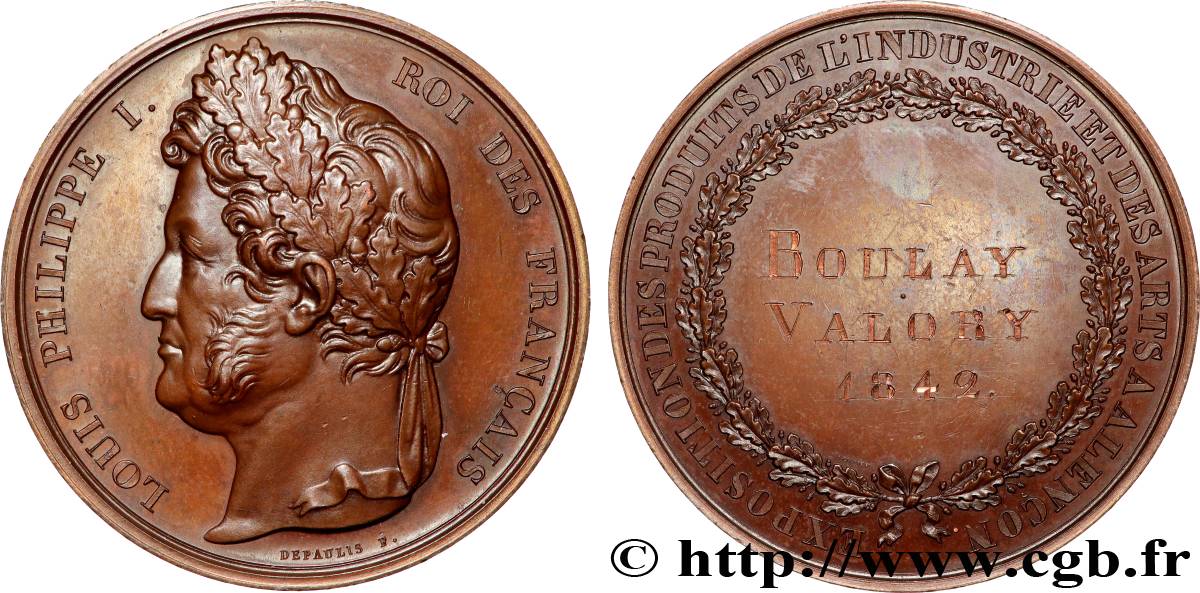 LOUIS-PHILIPPE I Médaille, Exposition des produits de l’industrie et des arts AU