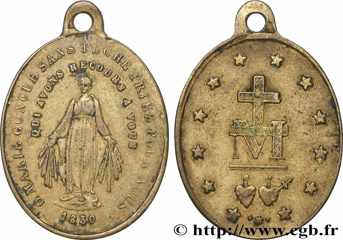 MÉDAILLES RELIGIEUSES Médaille, Vierge Marie TTB