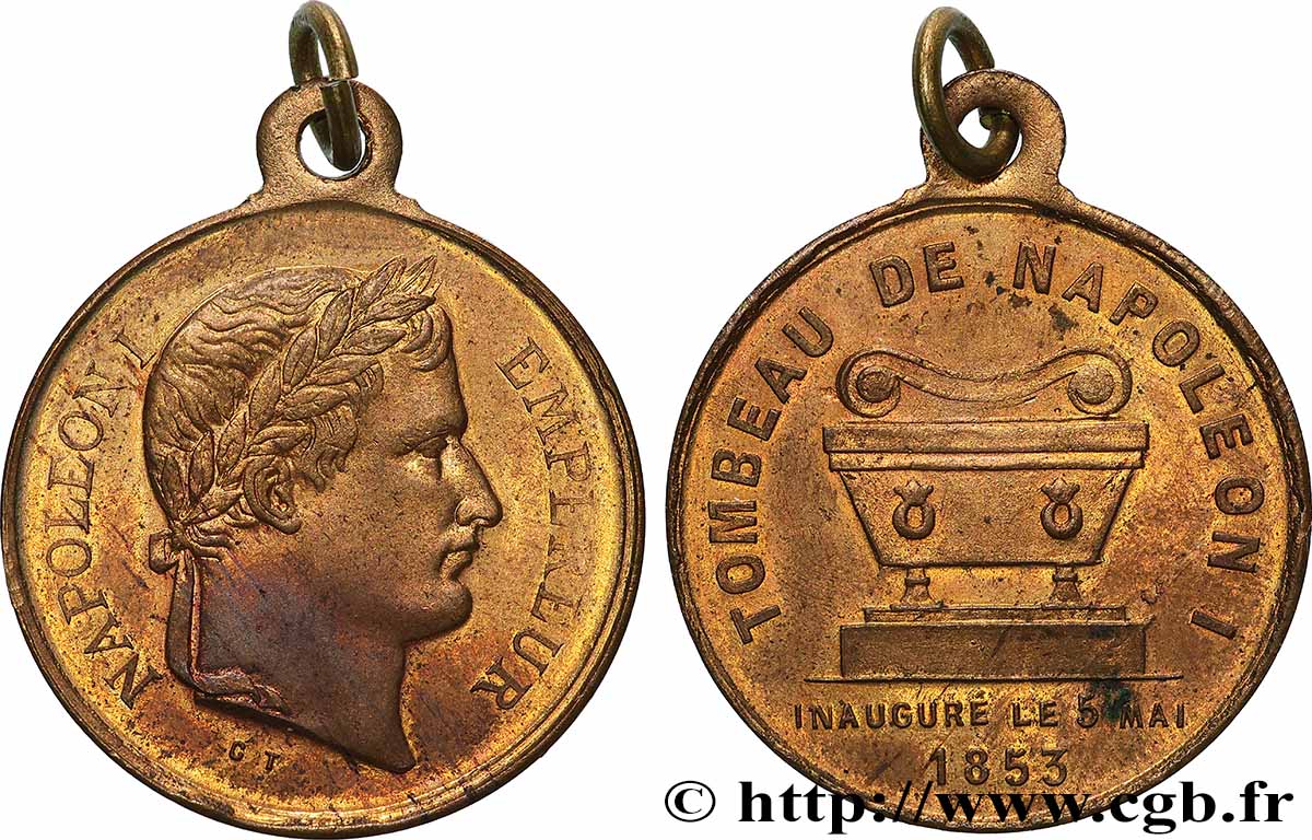 SECOND EMPIRE Médaille, Inauguration du tombeau de Napoléon Ier TTB+