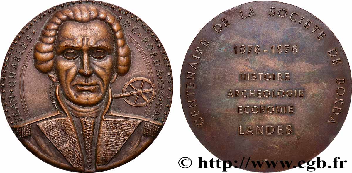 V REPUBLIC Médaille, Centenaire de la Société de Borda AU