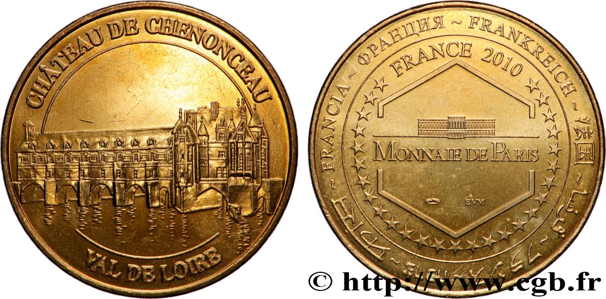 TOURISTIC MEDALS Médaille touristique, Château de Chenonceau AU