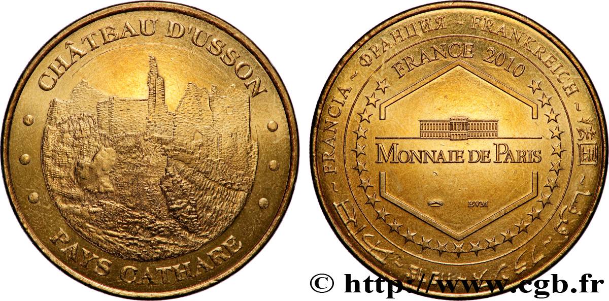 TOURISTIC MEDALS Médaille touristique, Château d’Usson EBC