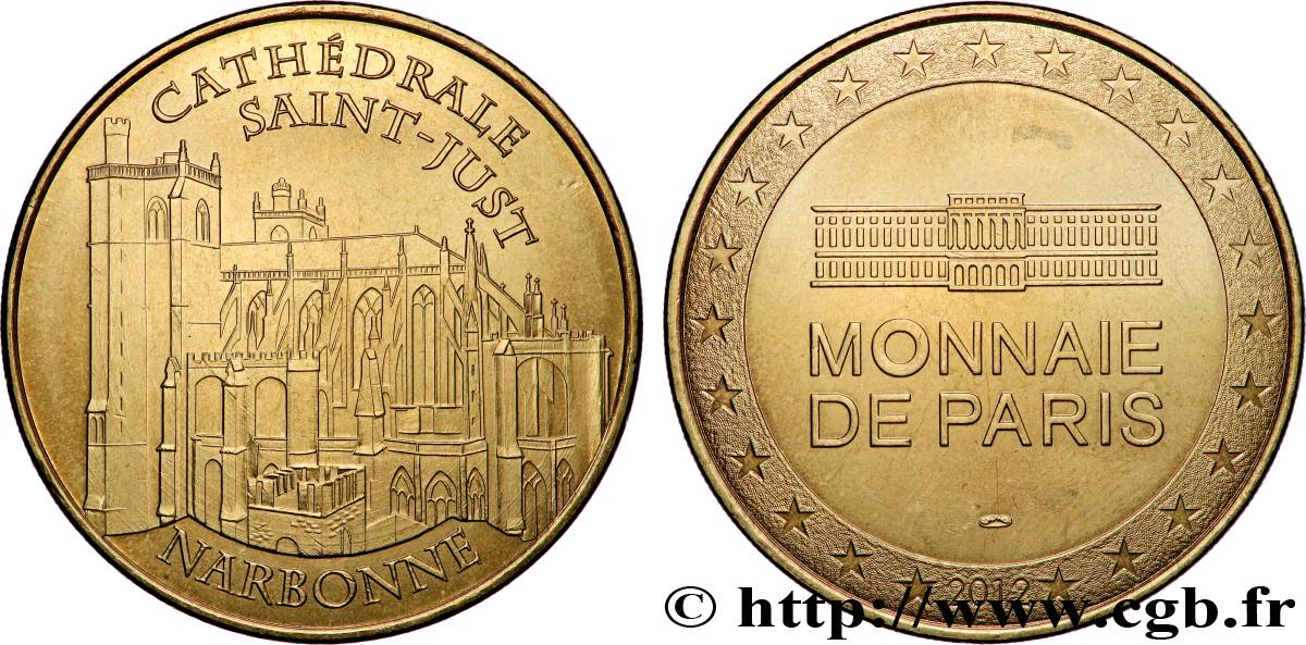 TOURISTIC MEDALS Médaille touristique, Cathédrale Saint-Just, Narbonne SPL