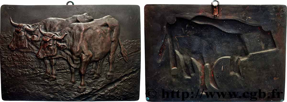 ANIMALS Plaque, Les boeufs d’Isidore Bonheur AU