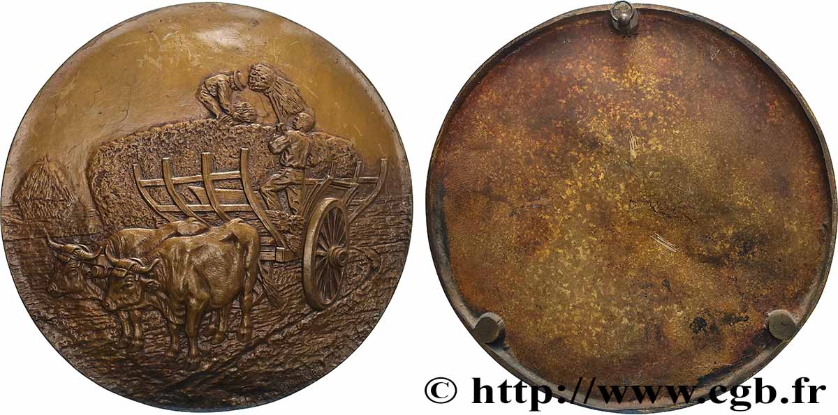 ANIMALS Plaque, Les foins par Isidore Bonheur AU
