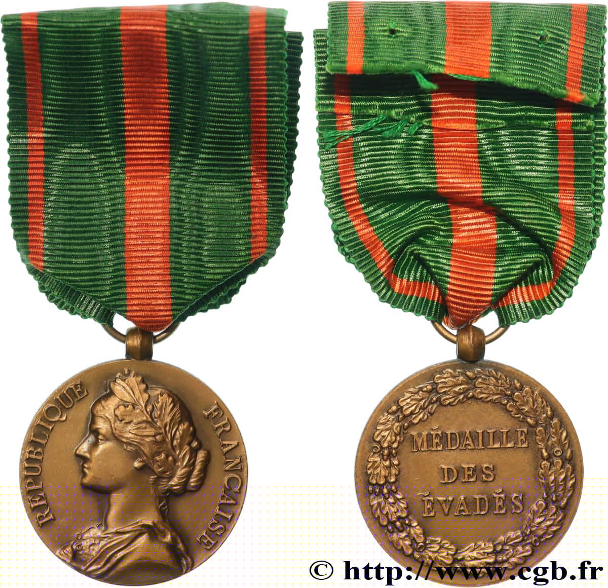 QUATRIÈME RÉPUBLIQUE Médaille des évadés SUP