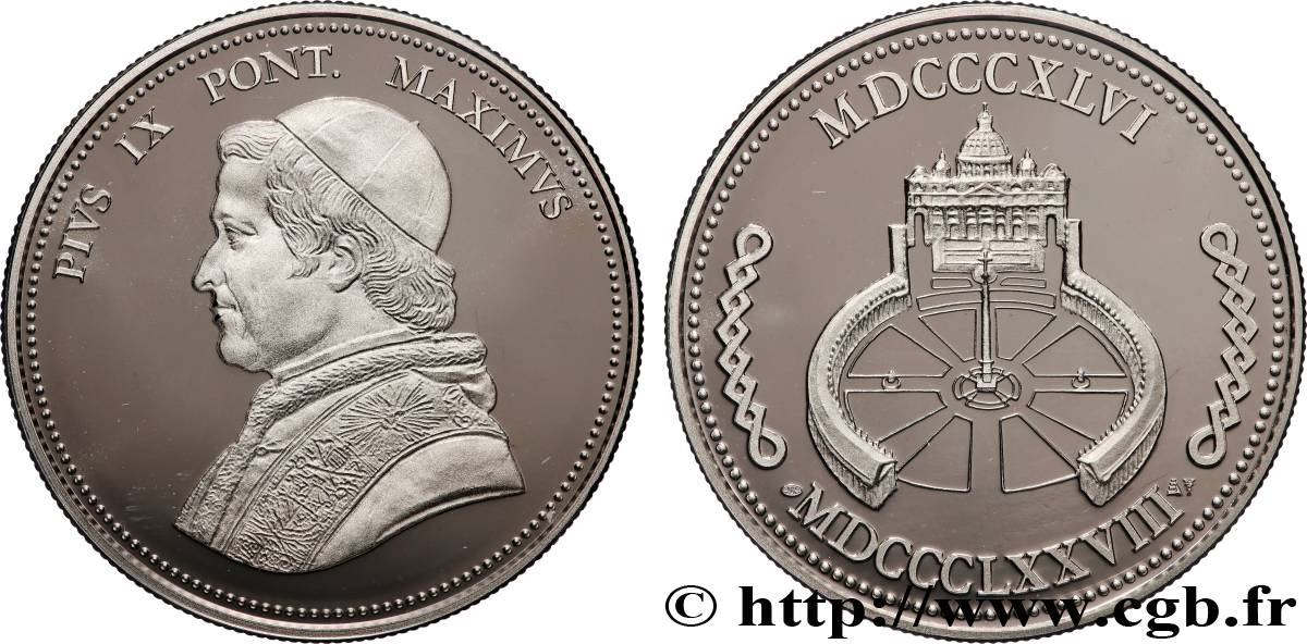 VATICAN - PIUS IX (Giovanni Maria Mastai Ferretti) Médaille, Pie IX MS