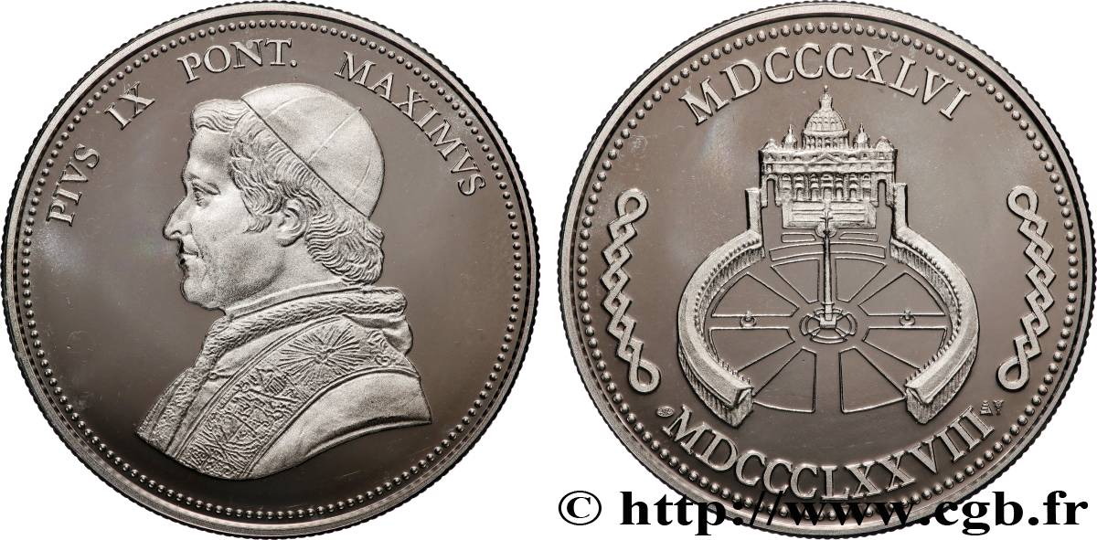 VATICAN - PIUS IX (Giovanni Maria Mastai Ferretti) Médaille, Pie IX MS