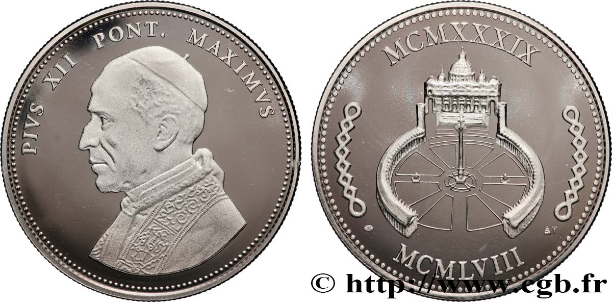 VATICAN - PIE XII (Eugenio Pacelli) Médaille, Pie XII SPL