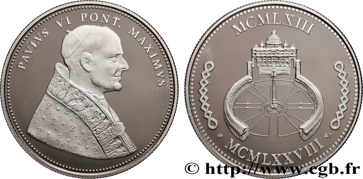 VATICAN ET ÉTATS PONTIFICAUX Médaille, Paul VI SPL