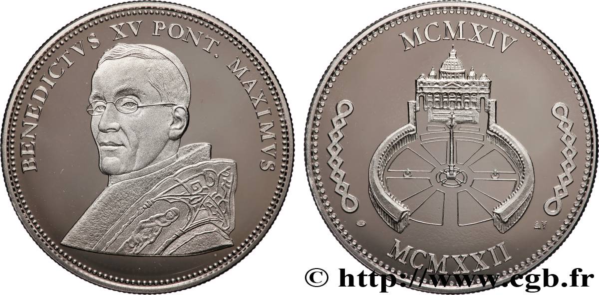 VATICAN ET ÉTATS PONTIFICAUX Médaille, Benoît XV SPL