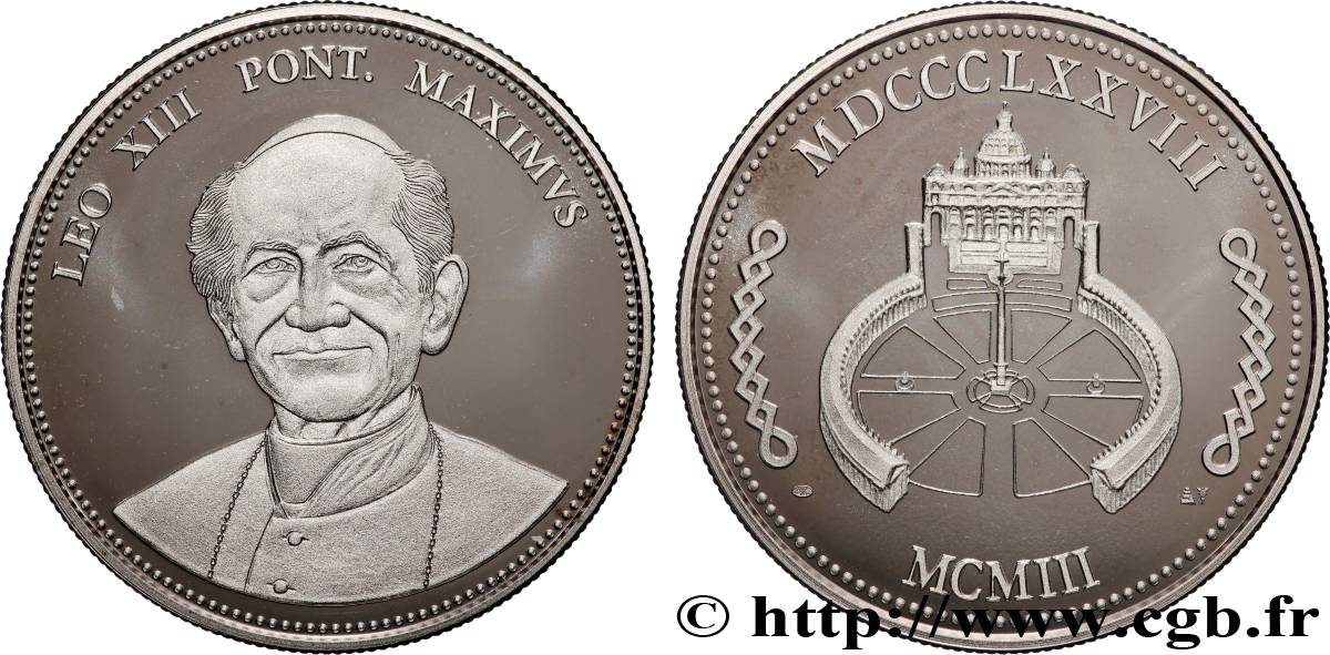 ITALIE - ÉTATS DU PAPE - LÉON XIII (Vincenzo Gioacchino Pecci) Médaille, Léon XIII SPL