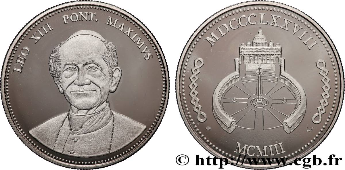 ITALIE - ÉTATS DU PAPE - LÉON XIII (Vincenzo Gioacchino Pecci) Médaille, Léon XIII SPL
