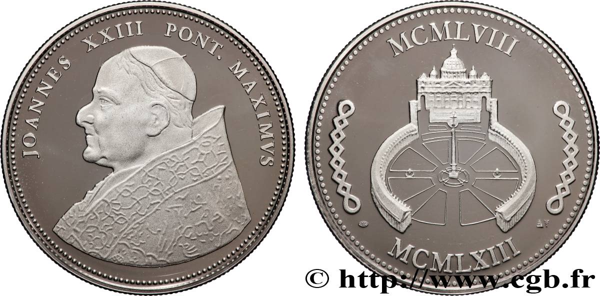 ITALIE - ÉTATS DU PAPE - JEAN XXIII (Angelo Guiseppe Roncalli) Médaille, Jean XXIII SPL