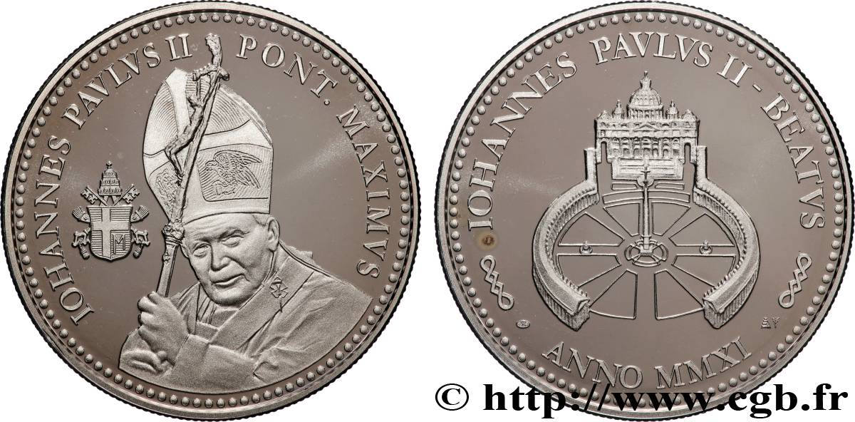 JEAN-PAUL II (Karol Wojtyla) Médaille, Béatification de Jean-Paul II SPL