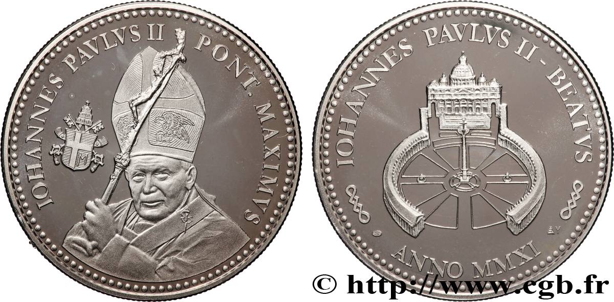 JEAN-PAUL II (Karol Wojtyla) Médaille, Béatification de Jean-Paul II SPL