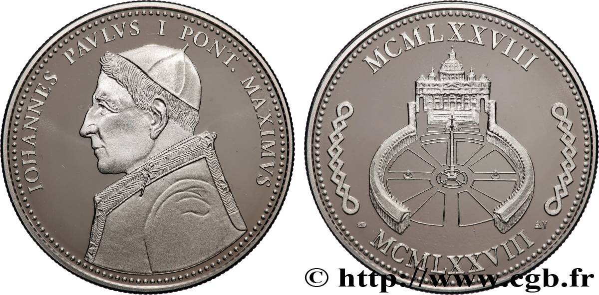 VATICAN ET ÉTATS PONTIFICAUX Médaille, Jean-Paul I SPL