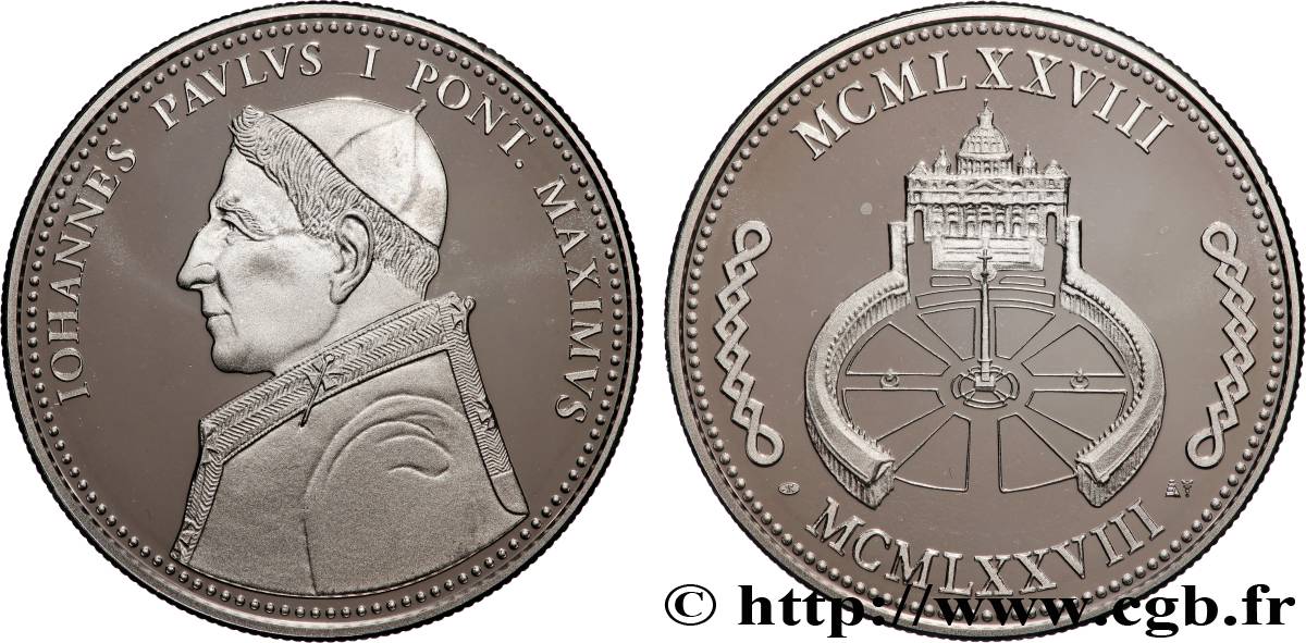 VATICAN ET ÉTATS PONTIFICAUX Médaille, Jean-Paul I SPL