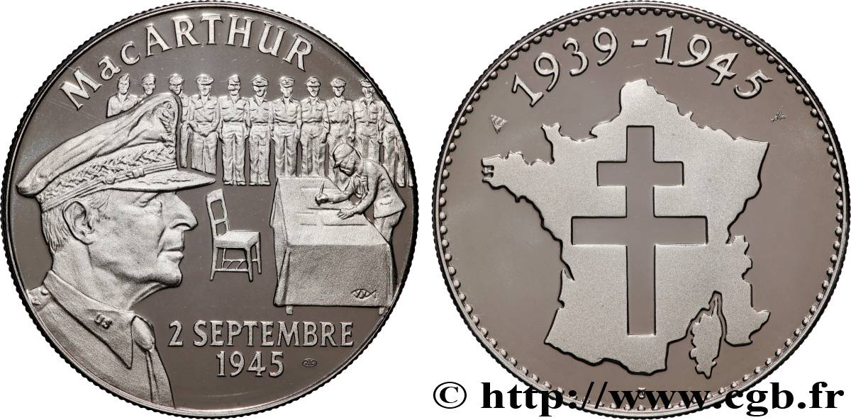 V REPUBLIC Médaille commémorative, Mac Arthur fme_1063843 Medals