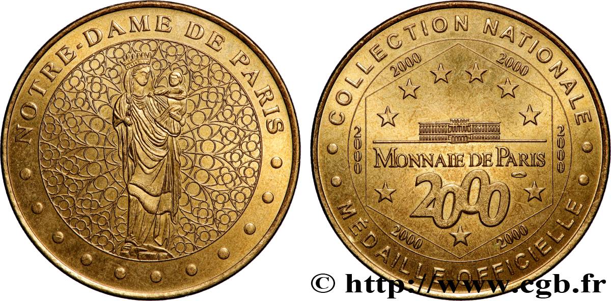 TOURISTIC MEDALS Médaille touristique, Notre-Dame de Paris AU
