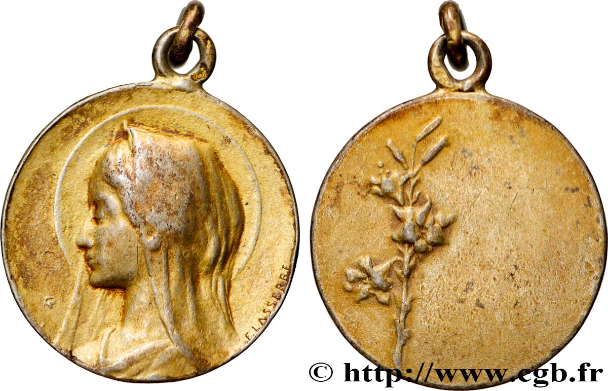 MÉDAILLES RELIGIEUSES Médaille de baptême XF