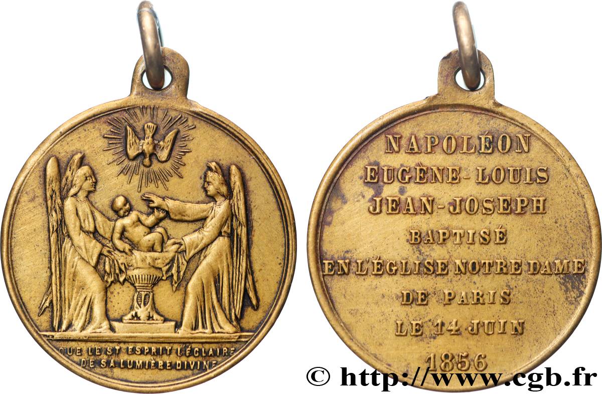 SECOND EMPIRE Médaille, Baptême du prince impérial XF
