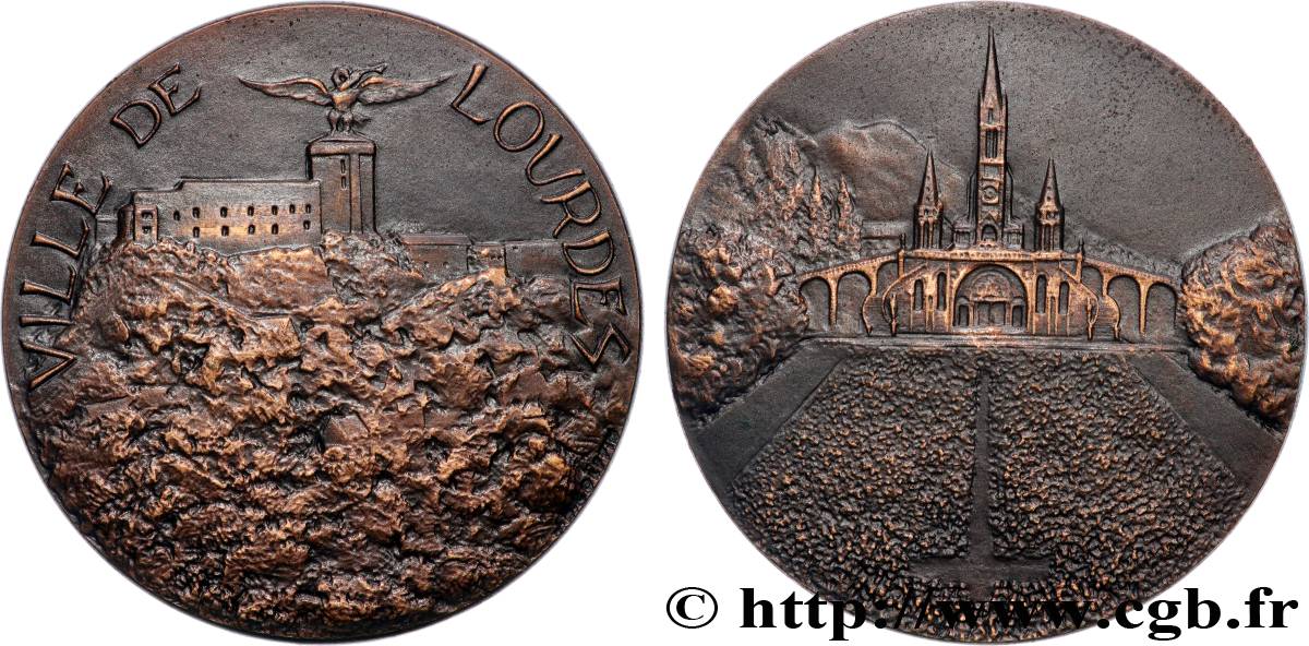 CINQUIÈME RÉPUBLIQUE Médaille, Notre-Dame de Lourdes SUP