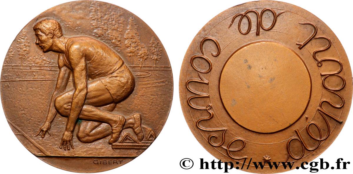 FUNFTE FRANZOSISCHE REPUBLIK Médaille, Départ de course VZ