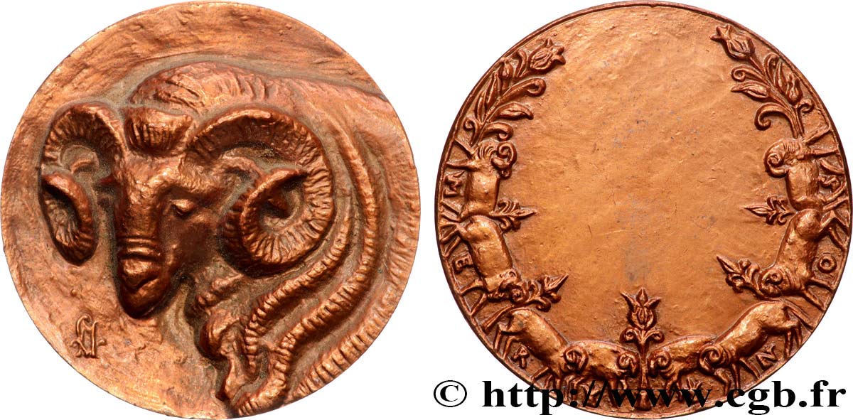 IV REPUBLIC Médaille, Bélier Mérinos AU