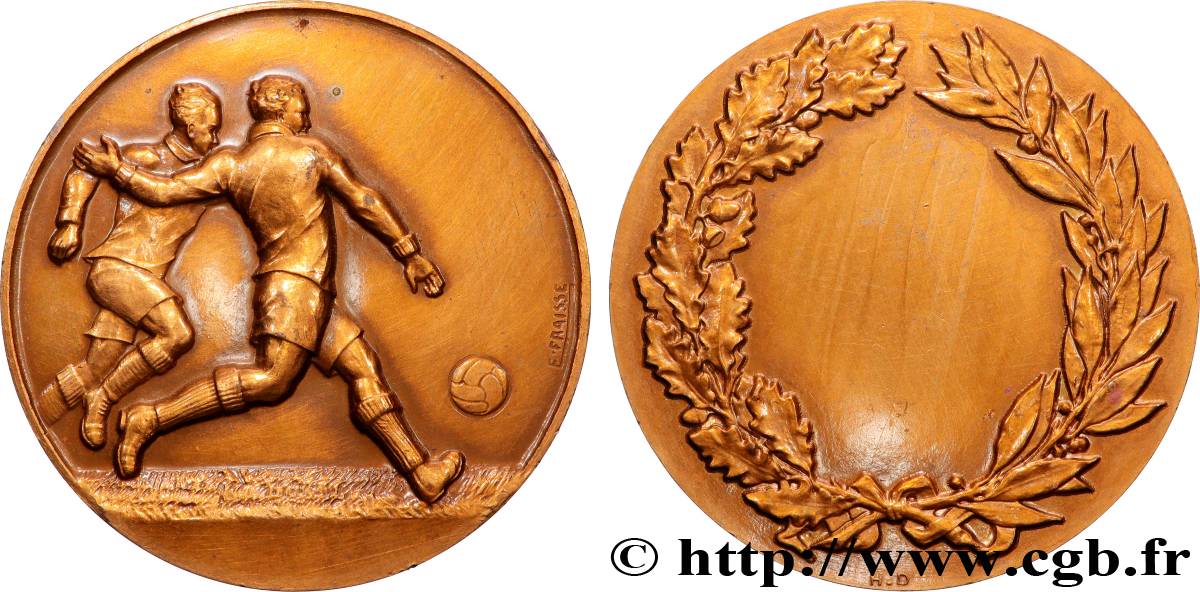 III REPUBLIC Médaille, Football n°2 AU