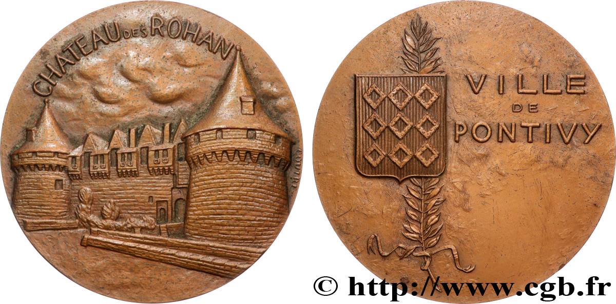 CINQUIÈME RÉPUBLIQUE Médaille, Château des Rohan SUP