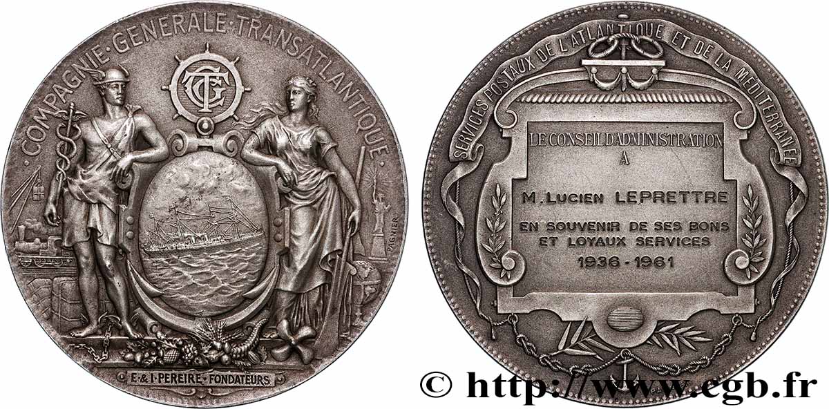 V REPUBLIC Médaille de récompense, Conseil d’administration AU/AU