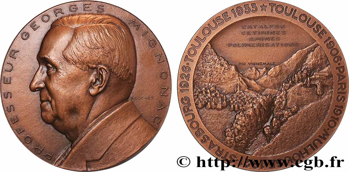 SCIENCE & SCIENTIFIC Médaille, Georges Mignonac AU