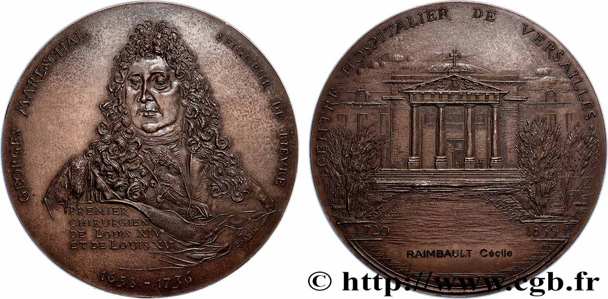 V REPUBLIC Médaille, Georges Mareschal, Centre hospitalier de Versailles AU