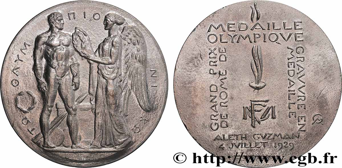 V REPUBLIC Médaille, Médaille olympique par Aleth Guzman, Exemplaire Éditeur AU