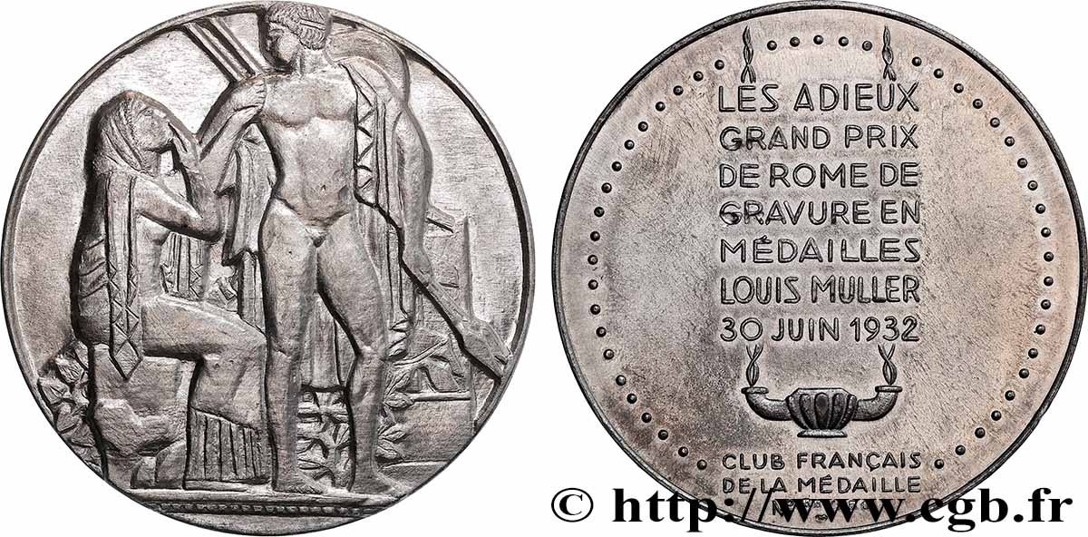 CINQUIÈME RÉPUBLIQUE Médaille, Les Adieux, Exemplaire Éditeur SUP