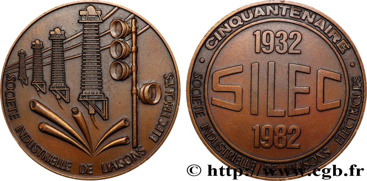 QUINTA REPUBBLICA FRANCESE Médaille Cinqantenaire SILEC q.SPL