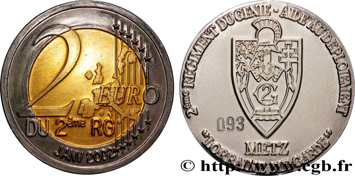 FUNFTE FRANZOSISCHE REPUBLIK Médaille, Aide au déploiement, Deuxièmement régiment du génie VZ