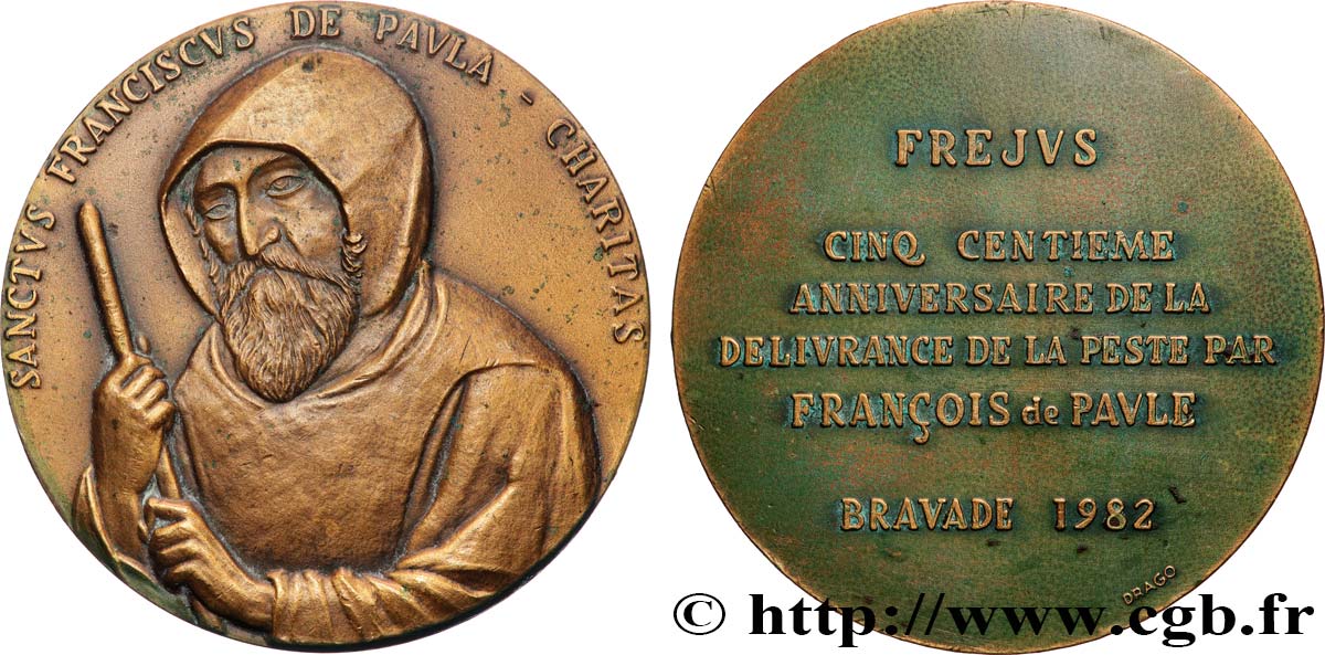 FUNFTE FRANZOSISCHE REPUBLIK Médaille, François de Paule fVZ