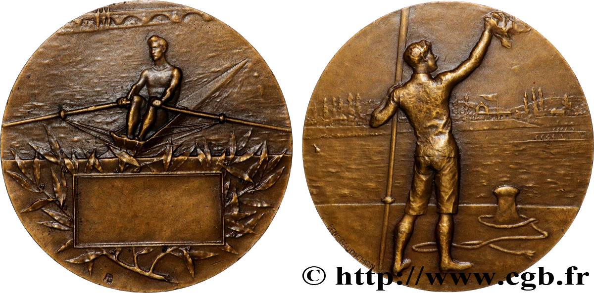 III REPUBLIC Médaille, Régates AU